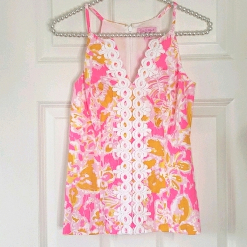 Lilly Pulitzer NWOT Magnolia Halter Top: Pristine Condition, Never Worn